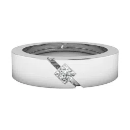 SHINE ETERNAL Lab Grown Diamond 18k (750) White Gold Ring for Men-picture-35