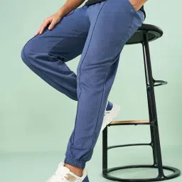 Ajile by Pantaloons Blue Cotton Joggers image 4