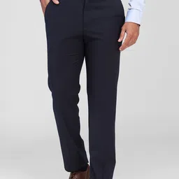 Raymond Men Mid Rise Contemporary Fit Formal Trousers-picture-10