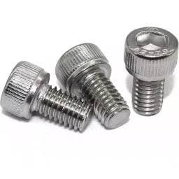 GENERIC 2.5x20 mm Stainless Steel Socket Head Cap Screw with Nut and Washer (Pack of 10 Pcs) image 2