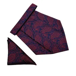 Paisley Design Cravats & Pocket Square Combo-image-55