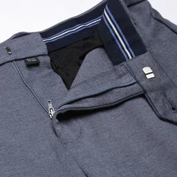 Van Heusen Men Textured Ultra Slim Fit Trousers image 5