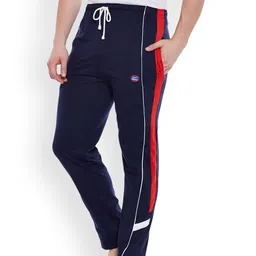 mack jonney VIMAL JONNEY Navy Blue Solid Lounge Pant DD7NAVY01 image 4