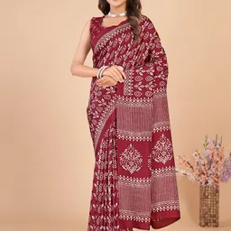 Mitera Dabu Silk Blend Bagru Saree-picture-20