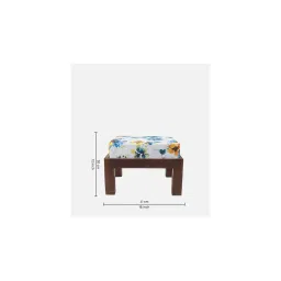 globally indian heonar solid wood ottoman in provincial teak finish image 6