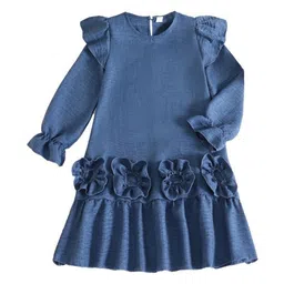 StyleCast x Revolte Bishop Sleeve A-Line Midi Dress-image-97