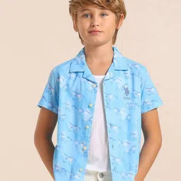 U.S. Polo Assn. Kids Boys Relaxed Printed Casual Shirt-image-27