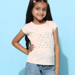 Tales & Stories Half Sleeves Floral Embroidered Tee - Pink-picture-31