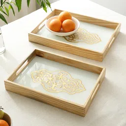 De Maison Decor Zamora Embossed Glass Tray-picture-33