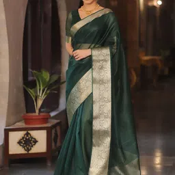 V3 FASHION STUDIO Zari Organza Kanjeevaram Saree-picture-15