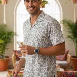 TRULOOM Men Relaxed Animal Printed Casual Shirt image 4