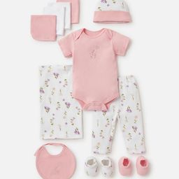 Juniors by Babyshop Infant Girls Pack Of 12 Printed Pure Cotton Baby Apparel Gift Set-picture-40