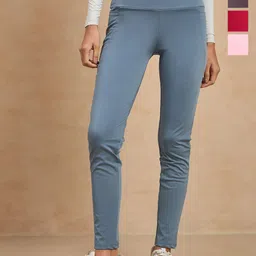 COLOR CAPITAL Women Pack of 4 Skin Fit Antimicrobial Tights-picture-25