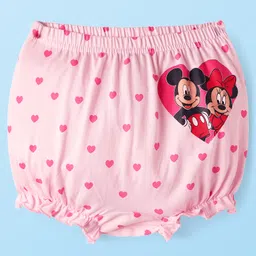 Babyhug Disney 100% Cotton Bloomers With Minnie & Friends Graphic Pack Of 3 - Multi Colour image 4
