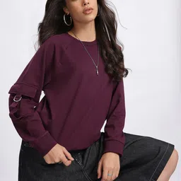 DressBerry Comfy Chic Raglan Sleeves Sweatshirt-picture-36