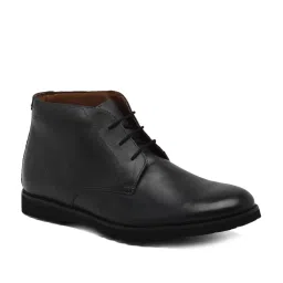 Ruosh Men's Black Chukka Shoes image 3