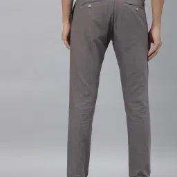 Rare Rabbit Grey Cotton Solid Slim Fit Formal Trousers image 2