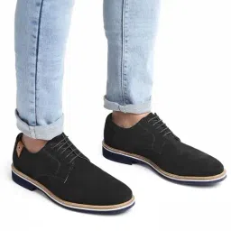 Hats Off Accessories Men's Black Derby Shoes-image-0