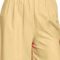 PATRORNA Gold Loose Fit Mid Rise Palazzos image 3