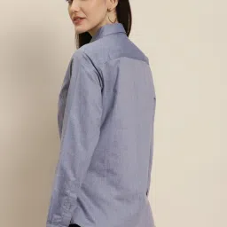 Hancock Navy Slim Fit Shirt image 2