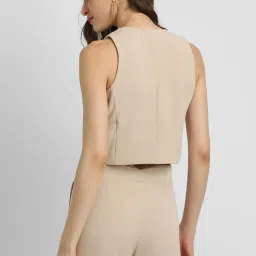 Forever 21 Beige Regular Fit Blazer image 2