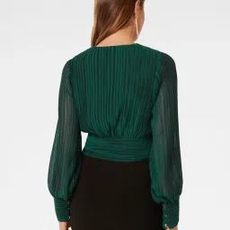 Forever New Kiana Wrap Plisse Top image 2