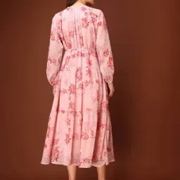 Purvaja Peach Regular Fit Printed Dress image 2