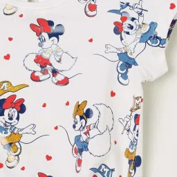 Juniors by Lifestyle White Cotton Printed T-Shirt image 3