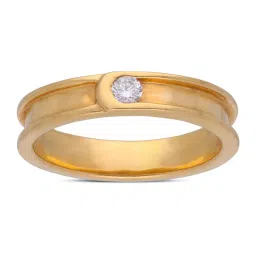 C. Krishniah Chetty Group Diamond 22k (916) Yellow Gold Ring for Women image 2