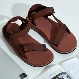 Neemans Men's Airy Strap Brown Floater Sandals-picture-34