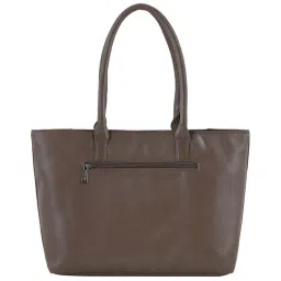 Toteteca Beige Textured Medium Tote Handbag image 3