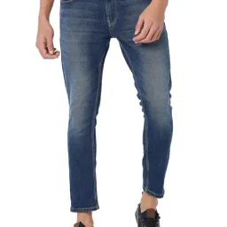 Spykar Blue Cotton Slim Fit Jeans-image-51