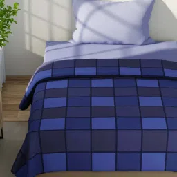 NAUTICA Hampton Blue Satin Cotton 210 TC Single Dohar image 3