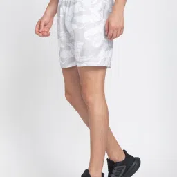 Adidas Light Grey Regular Fit Printed Shorts image 3