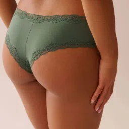 La Vie En Rose Green Self Pattern Panties image 2