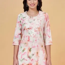 Rangmanch by Pantaloons White Floral Print Straight Kurti-picture-40