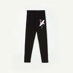 Fame Forever by Lifestyle Kids Black Printed Leggings-image-56