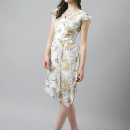 Latin Quarters Multicolor Floral Print High Low Dress image 3