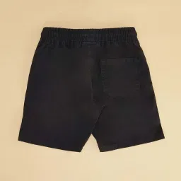 Pantaloons Junior Black Cotton Regular Fit Shorts image 3