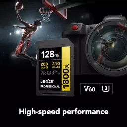 Lexar Professional SDXC Memory Card 128 GB UHS-II Upto 280 Mbps Read & 210 Mbps Write Speed, 1800x image 2