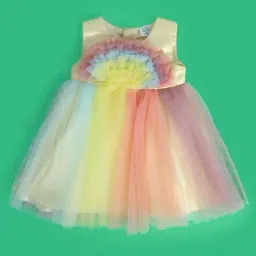 MINIKLUB Kids Multicolor Solid Dress-picture-24