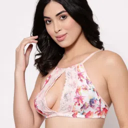 Inner Sense Pink Printed Cotton Bralette Bra - Pack Of 3 image 3