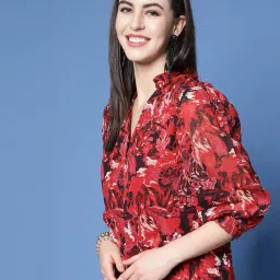 Melon by PlusS Red Printed Top image 3