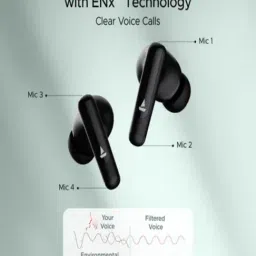 Boat Airdopes 161 Anc Tws Earbuds Bluetooth V5.3(Black) image 4