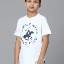 Beverly Hills Polo Club Kids White Printed T-Shirt image 3