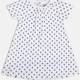 MINIKLUB Kids White & Pink Printed Dress (Pack Of 2) image 3