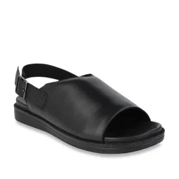 Alberto Torresi Men's Black Back Strap Sandals image 2