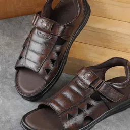 Metro Men Leather Comfort Sandals-picture-11
