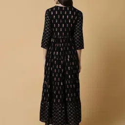 showoffff SHOWOFF Black Printed Anarkali Kurta image 2