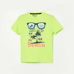 Fame Forever by Lifestyle Kids Lime Green Printed T-Shirt-picture-34